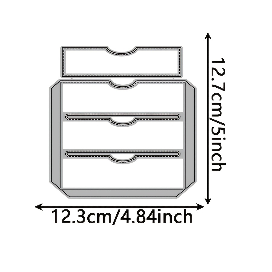 TEMU 1pc Of Metal Cutting Die For Pocket Frames, Suitable For Making Paper Cards, Scrapbook Cards, Photo Albums, And Craft Decorations; Die Is Used