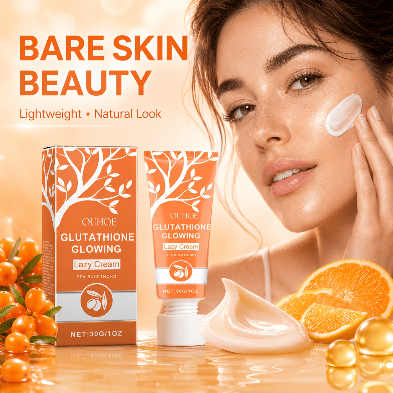 glutathione cream sold on Temu United States