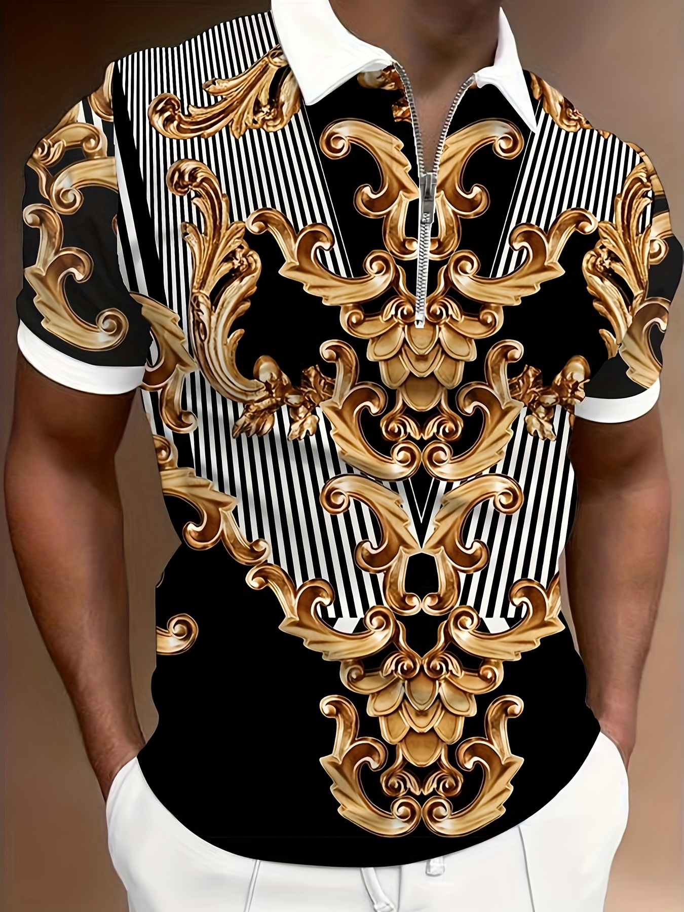 green emerald velvet dress Barabas Men's Rhinestone Baroque Shirt Collection SHIRTS Vercini main image 0