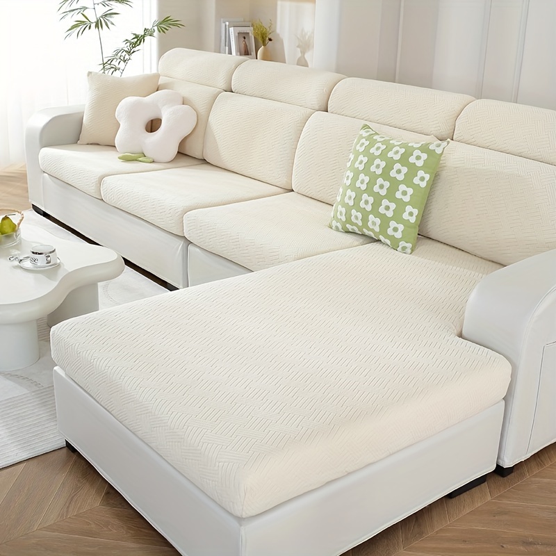 TEMU de sofá jacquard, de sofá, de sofá universal para todas , , fácil, a prueba de polvo, protector contra arañazos de gatos, retráctil, lavable,