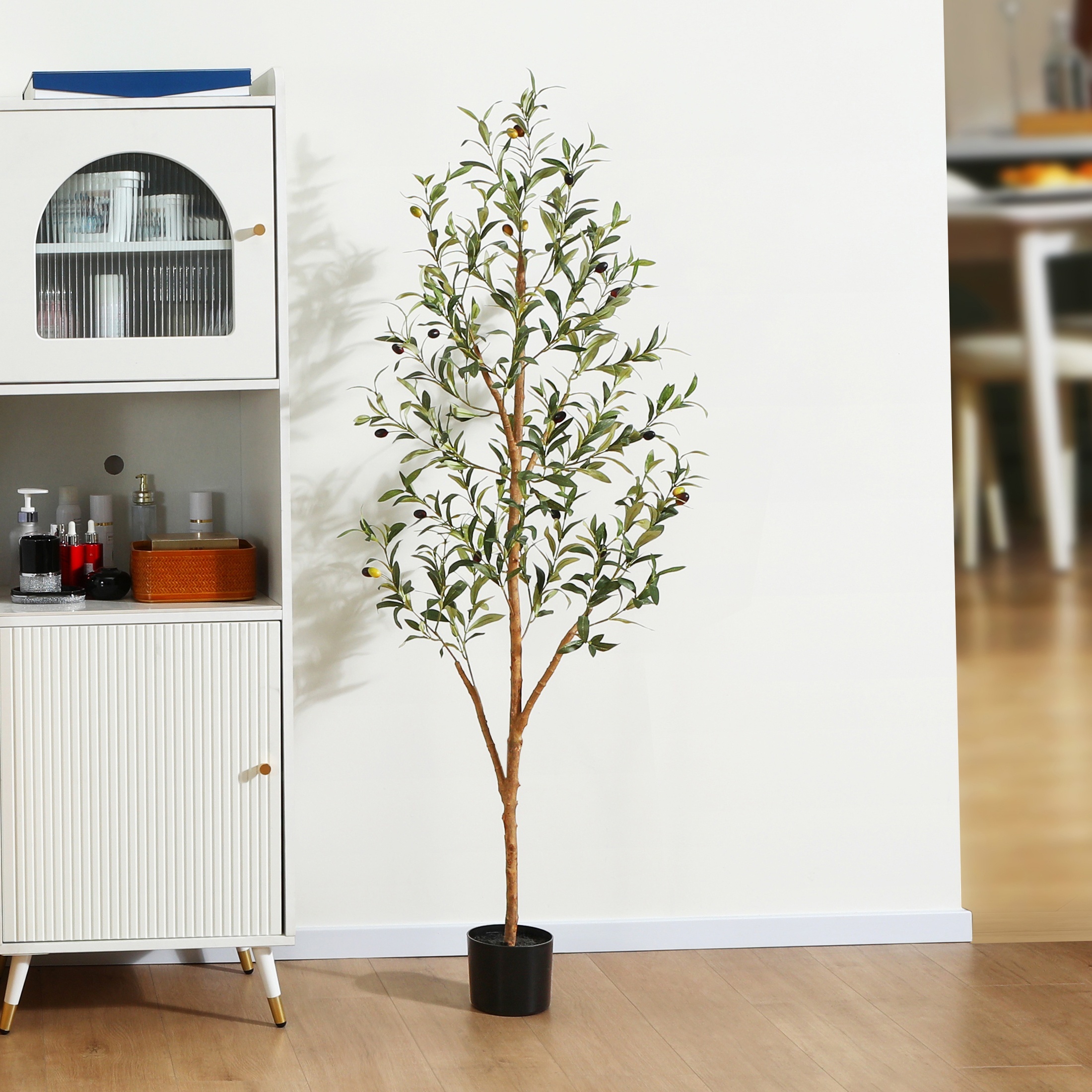 

Artificial Olive Tree, Tall Fake Olive Plant, Olive Tree, Potted Large Olive Plants With Green Leaves And For Office Indoor Housewarming Gift,