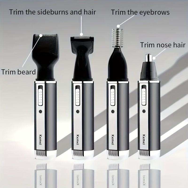   professional rechargeable nose hair   electric shaver haircut cut nose hair eyebrow knife   km 6630 easter gift Product details 4