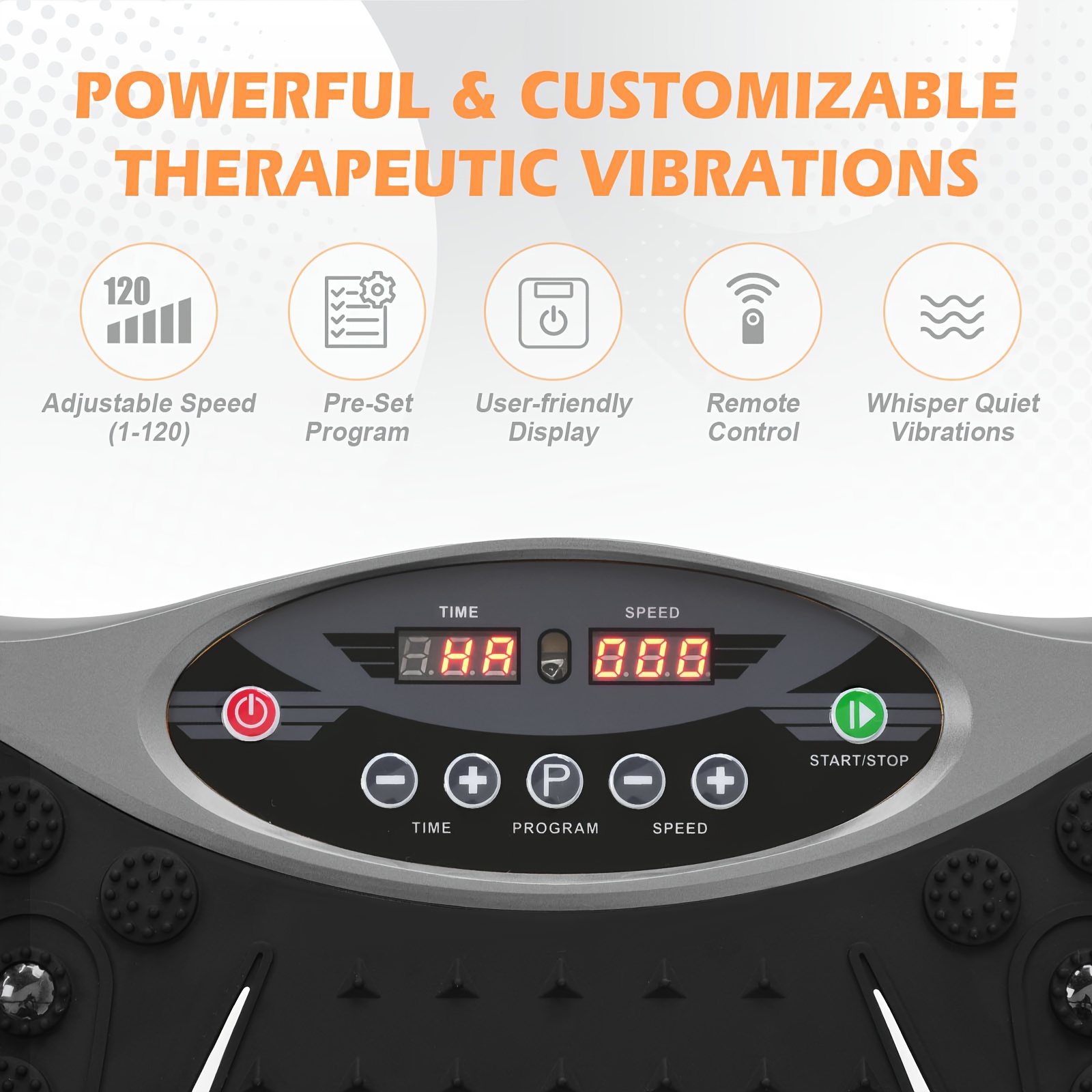 Advwin Vibration Plate Exercise Machine, 120 Speed Levels Full Body Workout Vibration Fitness Platform, Grey 150Kg Capacity, Vibration Plate Exercise Machine for Women, Fitness Vibrating Machine, Vibration Plate Exercise Machine, Vibration Plate Workout Equipment, Vibration Plate Workout Machine, Home Gym Equipment, Weight Loss Machine, Modern Fitness Gear, Sleek Workout Equipment, Highcapacity Platform, Stable, Without Battery