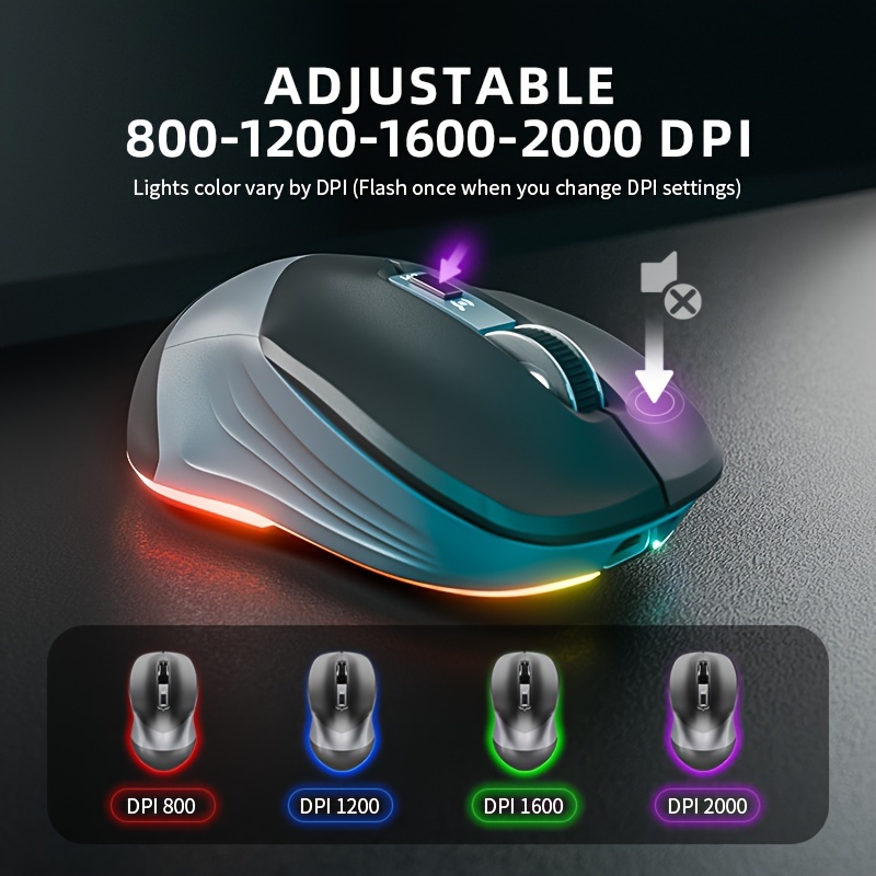 

1pc Akiba Silent Mouse, 2.4g & Type-c, Ergonomic Right-handed Design, Optical Mice, Compatible, Usb Receiver Included, No Battery, Esports Animal Print, Rechargeable