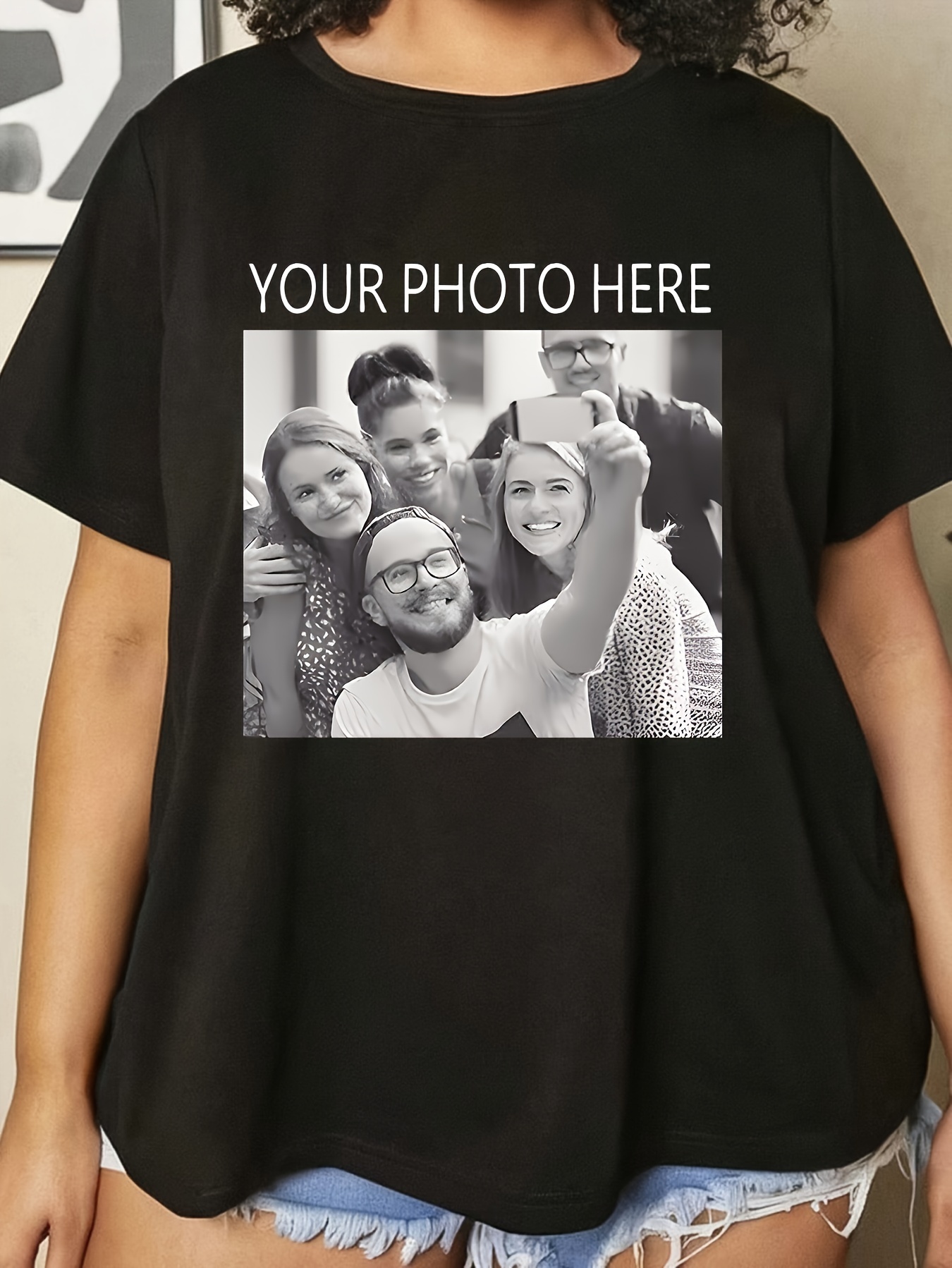 plus size dames t shirt met korte mouwen felroze aanpasbaar - Temu  Netherlands, image size:800x1065