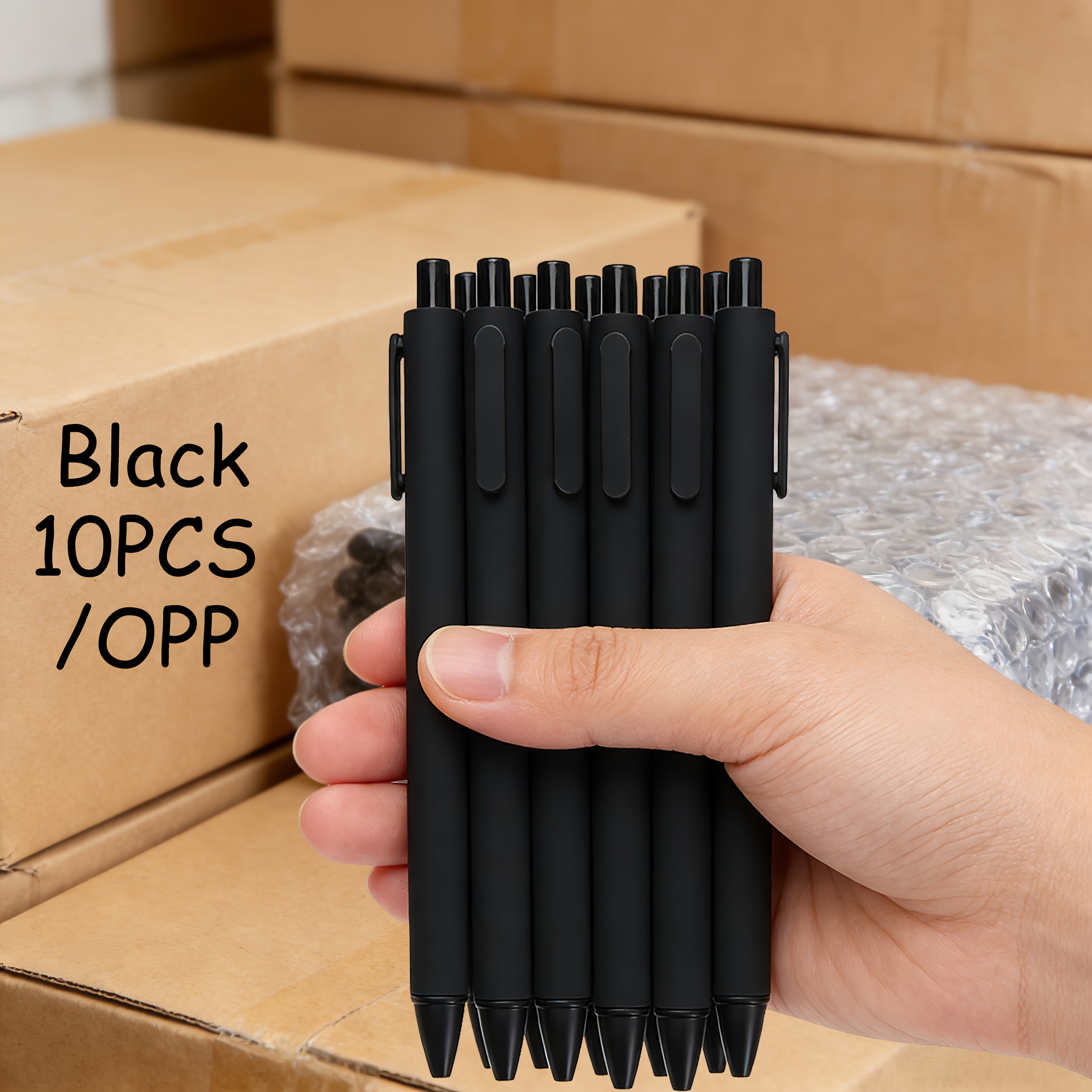 TEMU 20/15/10/5 pezzi, Penne, Penne , Penne Nere, Penne Gel, Accessori per Scrivania, Penne Originali, Penne Tul, Penne da 0.5 mm, Essenziali per da