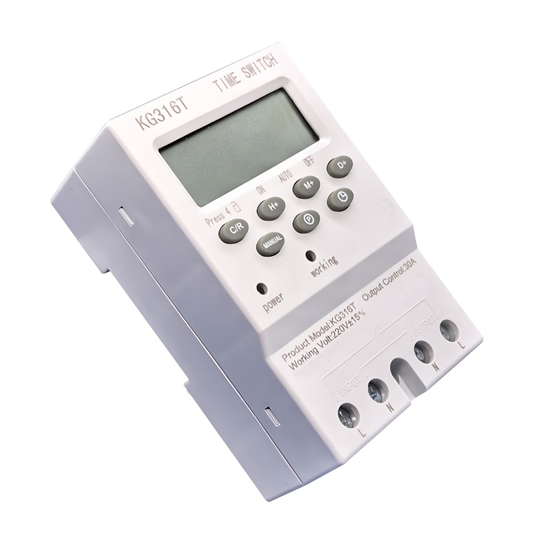 item picture kg316t iii     mounted timer small  ler 220v minute level setting battery replacement support avoids equipment failure supports multi period timer setting 1 minute 24 hours   of appliance start stop