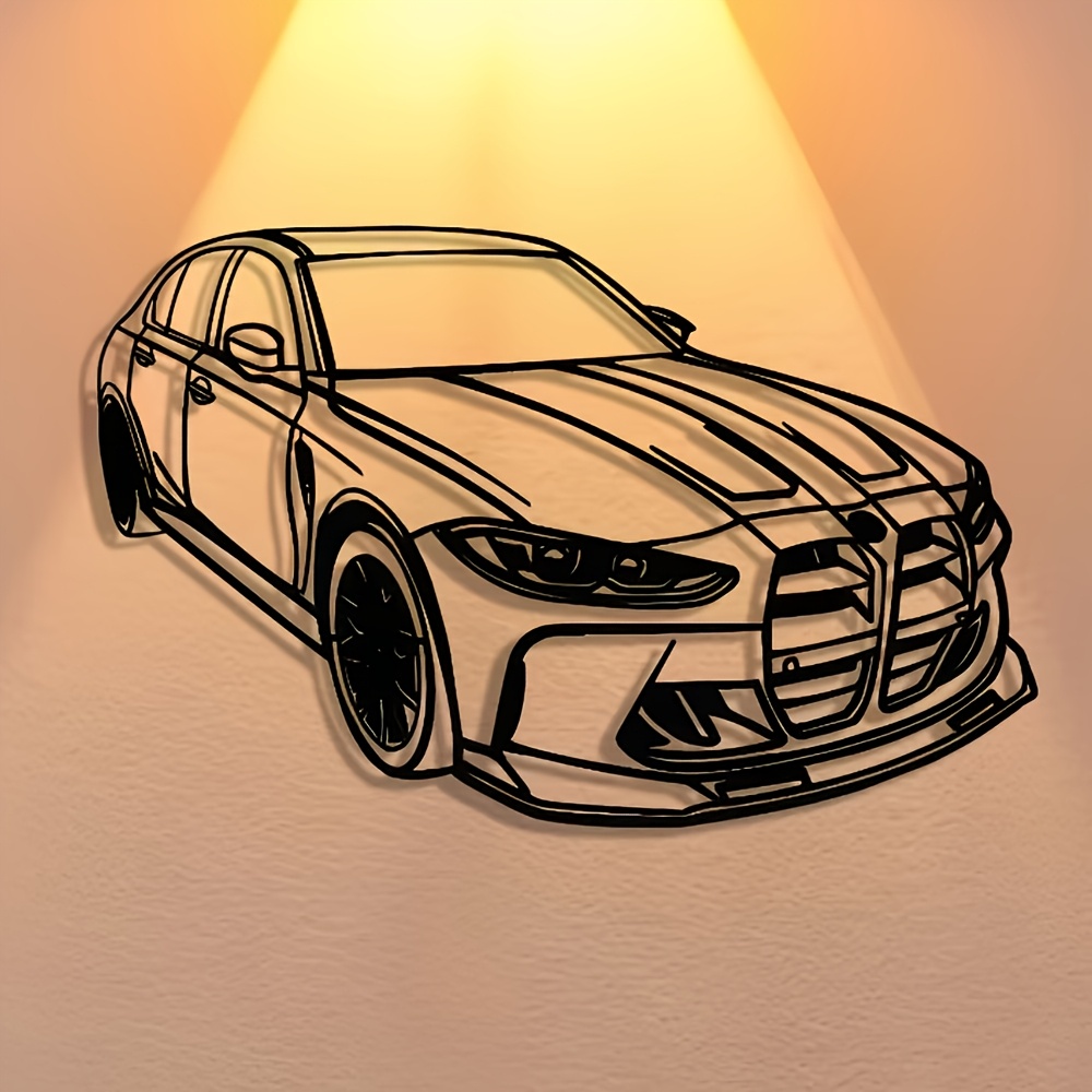 1pc: Car Iron Wall Art, Halloween Theme Complex Design Metal Brand, Suitable For Office, Living Room, Bedroom, Terrace, Kitchen, Commercial Space Universal Decoration, Very Suitable For , Festivals