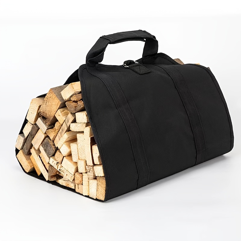 

Extra- Canvas Firewood Carrier Bag - Large Capacity, Camping & Garden Use