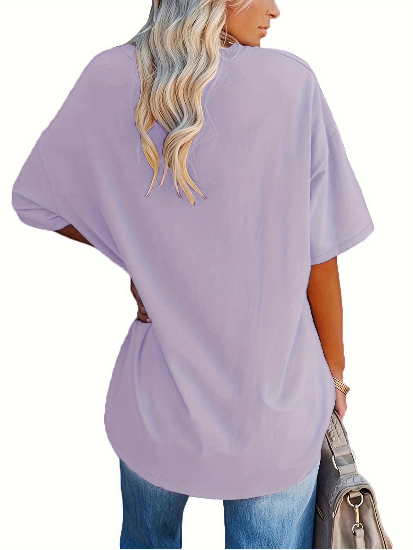 Plus Size, Cross-border European and American Women's Spring/Summer New Loose Fit Half-Sleeve Waist-Tied Top