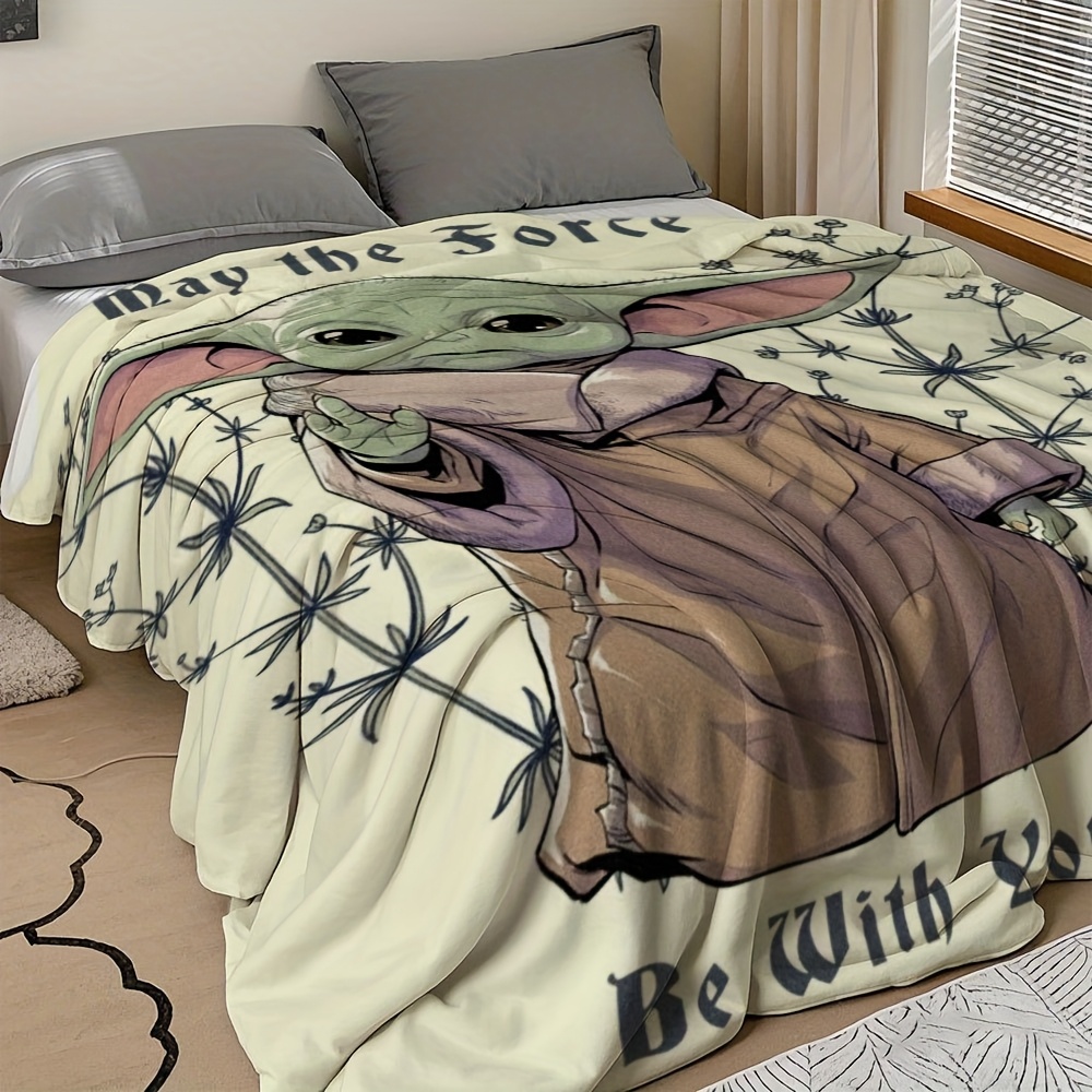 1pc star yoda blanket may force design polyester fiber Temu