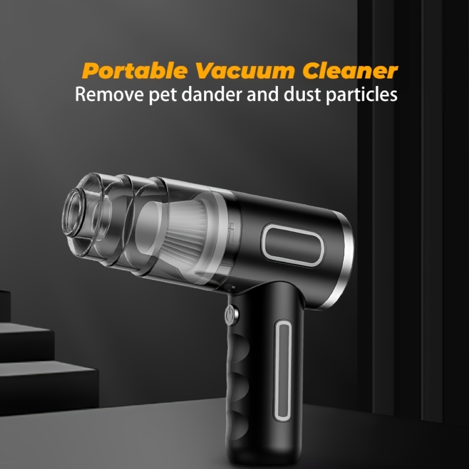 

Portable Car Vacuum Cleaner, 3.5kpa Suction, 4.5kpa Handheld Vacuum Cleaner With Clear Cup, Rechargeable Car Detailing Vacuum Lightweight Portable Wet Dry Vacuum Cleaner, Easy To Sotre