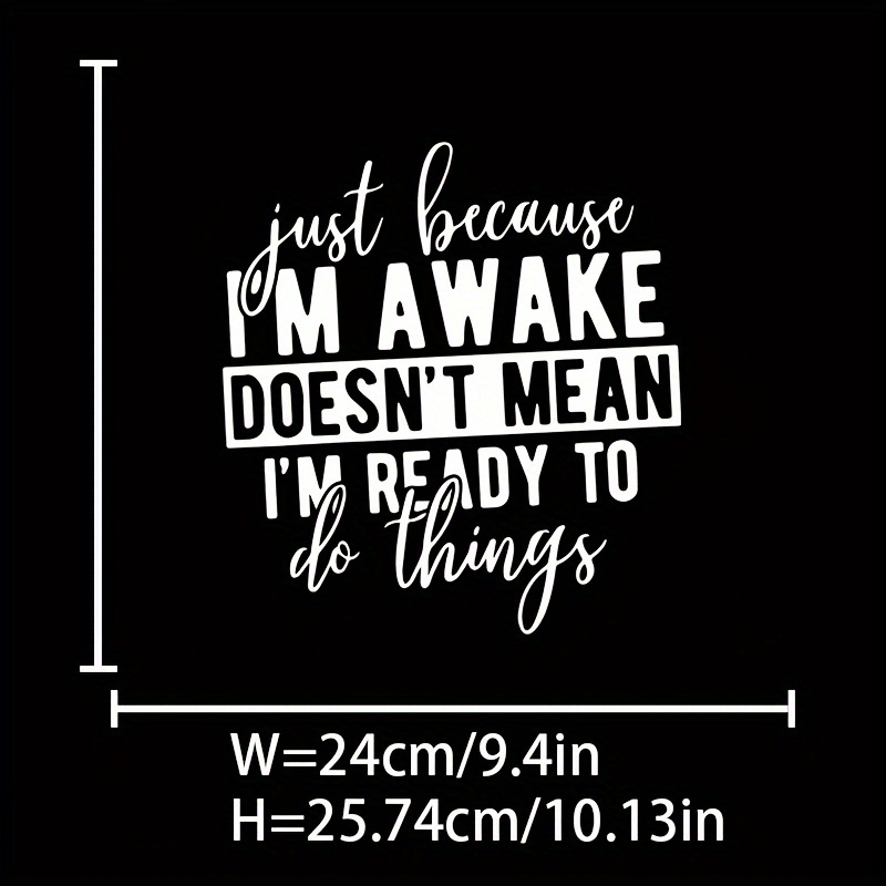 TEMU 1pc Inspirational Quote Vinyl Heat Transfer Sticker, Mixed Color Diy Iron-on Decal For T-shirts, Jeans, Backpacks - Washable Clothing