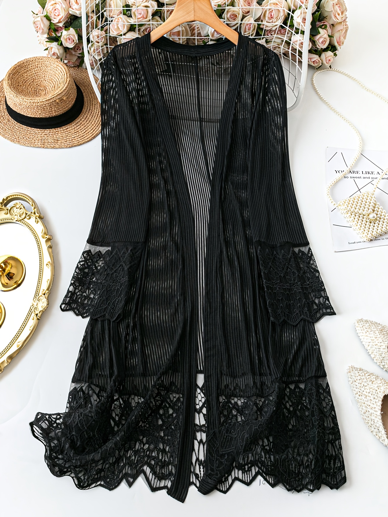 lace jacket sold on Temu Canada