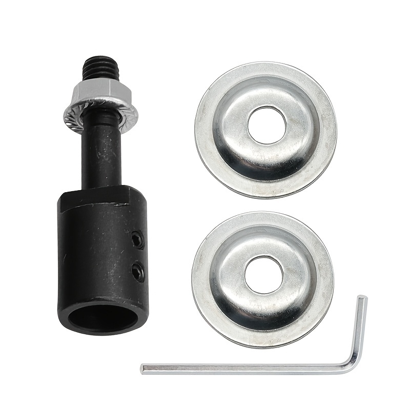 TEMU Eje de Conexión para Rueda de Desbaste Metálica, Agujero Interior de 8 mm, Varilla de para Desbaste de Escritorio, Herramienta de Industrial