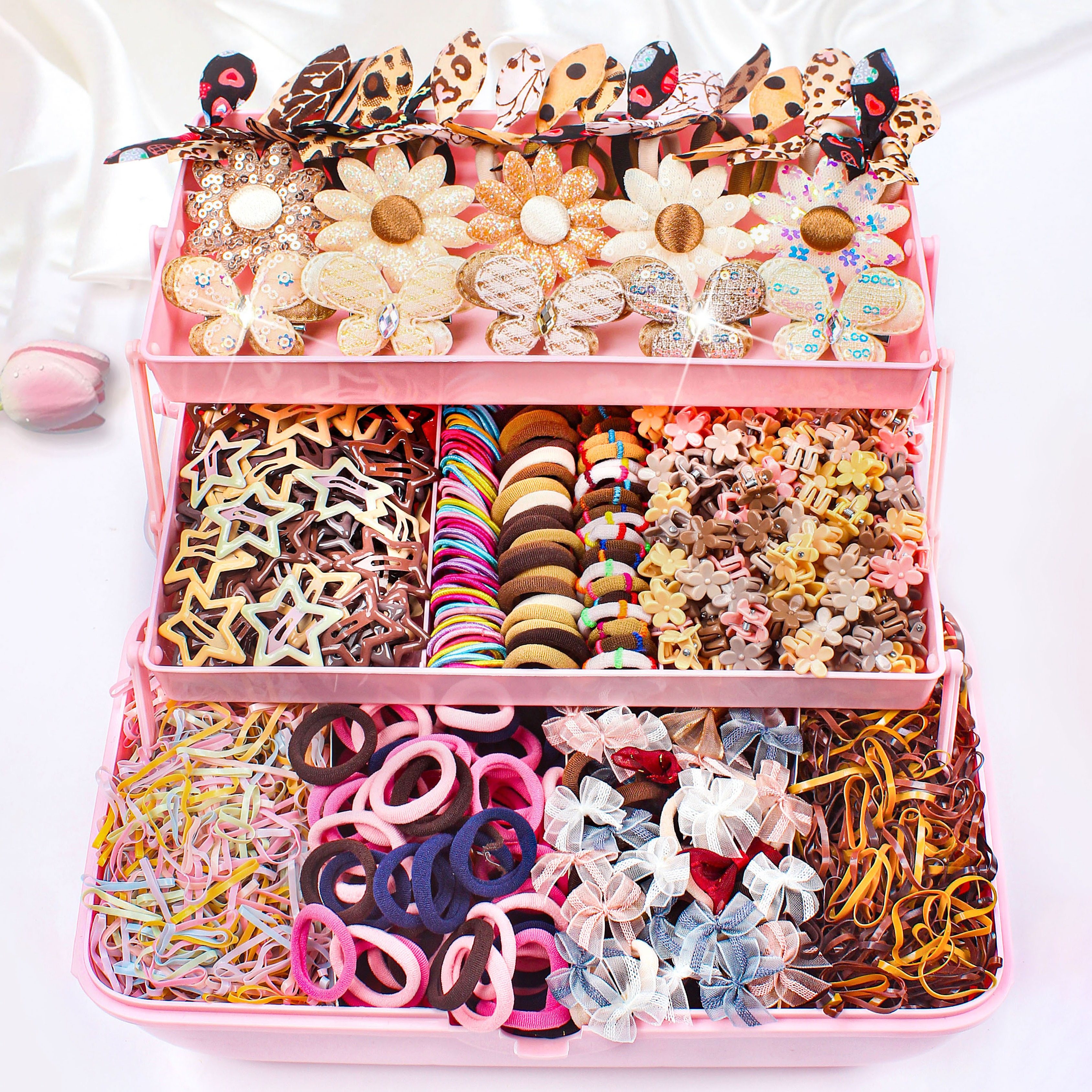 チャムチャムベアセット kids hair accessories for girls sold on Temu Canada