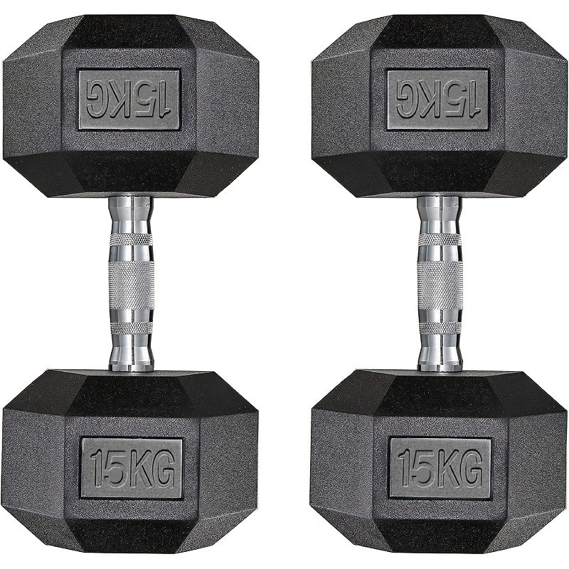 2 stuks 10 kg halters, zeshoekige halters