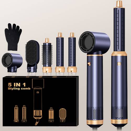 heißluftstyler-set, 1000w, mit diffusor, automatischer lockenstab, glätten und styling, haartrockner für badezimmer, abnehmbare haar-heißbürste, luftlockenbürste, lockenwickler, glätteisen, valentinstagsgeschenk