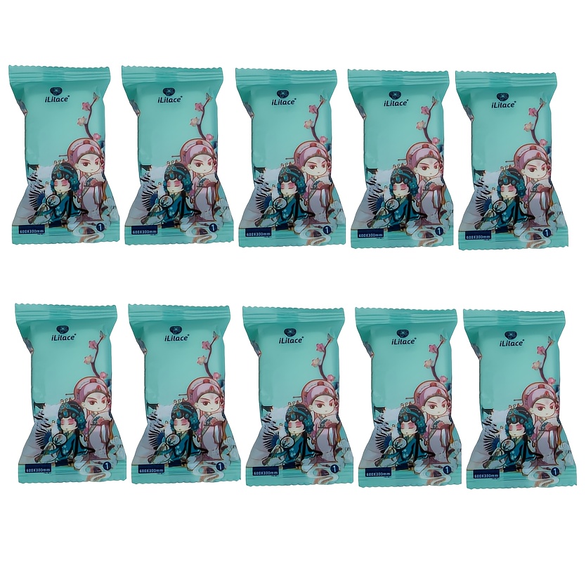 Image of Large And Thick Travel Foldable Washcloth, Oil-free, Alcohol-free, Unscented, Compatible With Types, Loss, For Adult, Unisex