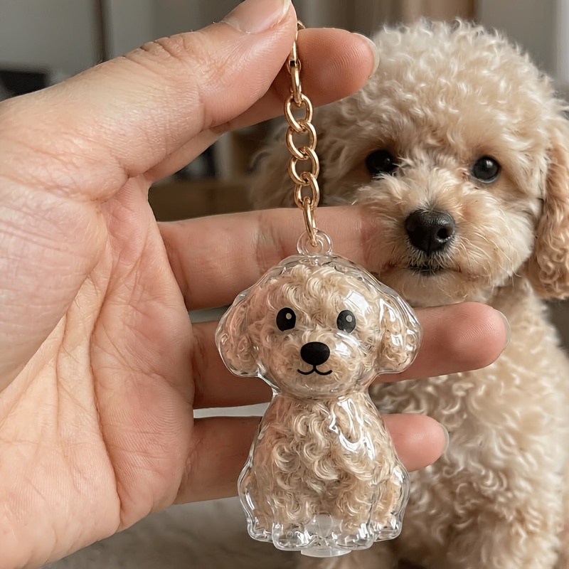 TEMU Set Of 2 Transparent Cups – Sympathy Gift For Dog Lovers, Featuring Cute Puppy-shaped Ornaments; Lightweight Home/office Decor – Commemorate A
