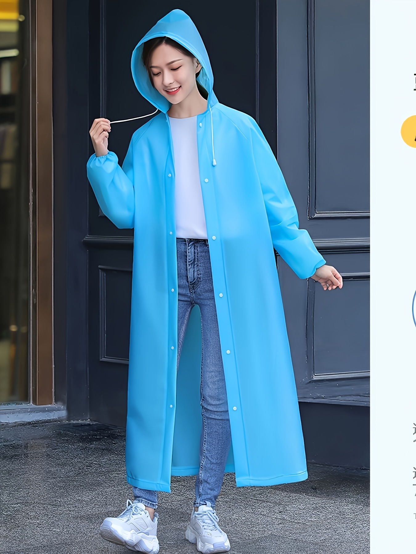 *meable para Mujeres y Hombres, Capa de Lluvia Gruesa Calidad, Poncho de  Lluvia con Capucha para Senderismo y