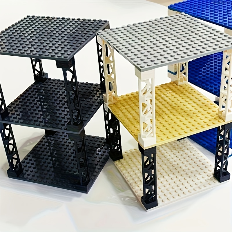 2pcs Four ABS Support Column Stand DIY Building Block Decorative Desktop Tower