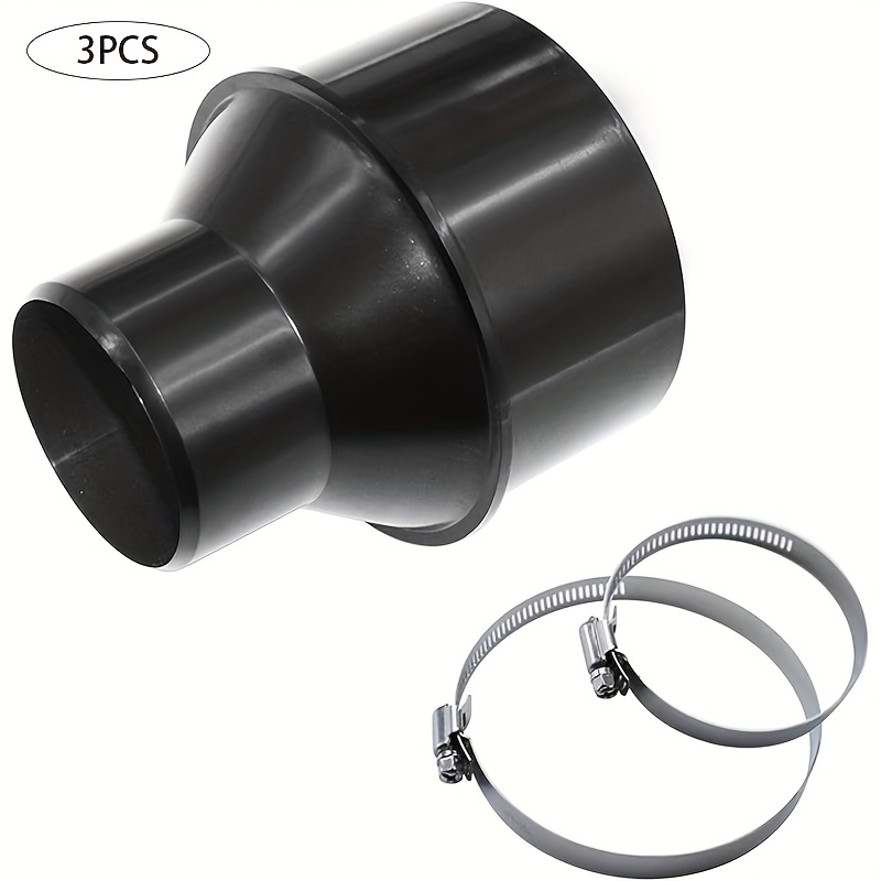 3-pack/6-pack 4-inch To 2-1/2-inch Dust Collector Hose Reducer Adapters | Plastic Couplings For Dust Collector Additions, Brand: