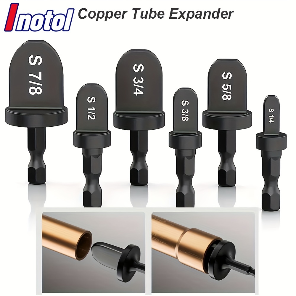 

Easy-to-use Copper Tube Expander & Tool Set For Air Conditioners And Refrigerators - Brass Pipe Swaging Drill Bits For Hvac Installation And Repair