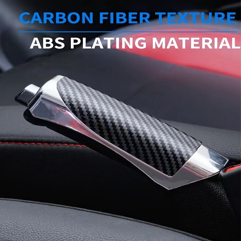 

Car Cover Grip Protector Cover Wood Grain Carbon Fiber Decoration Parking Brake Decorative Shell Interior Accessories