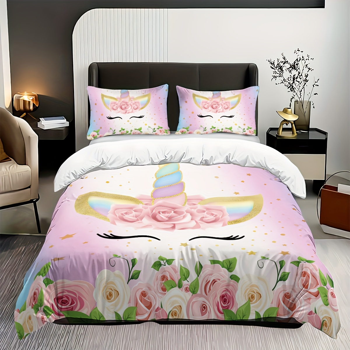 duvet cover set (1 duvet cover pillowcases Temu Bahrain