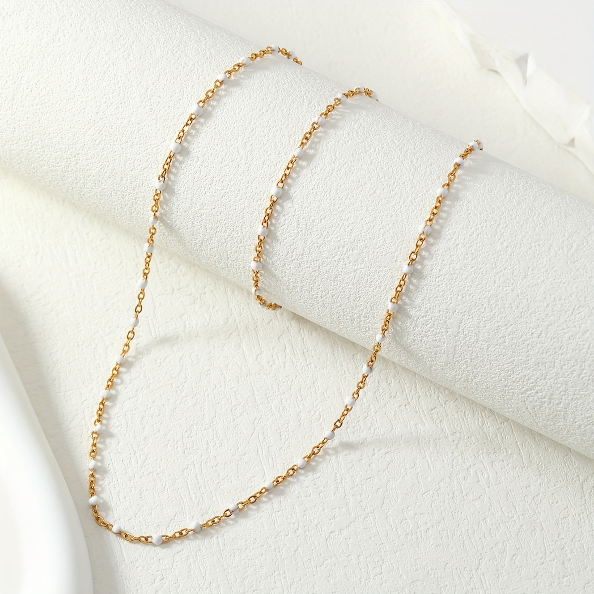 TEMU Ensemble de collier et bracelet à goutte de résine de style bohème rétro tendance, 2 pièces, parfait pour des femmes
