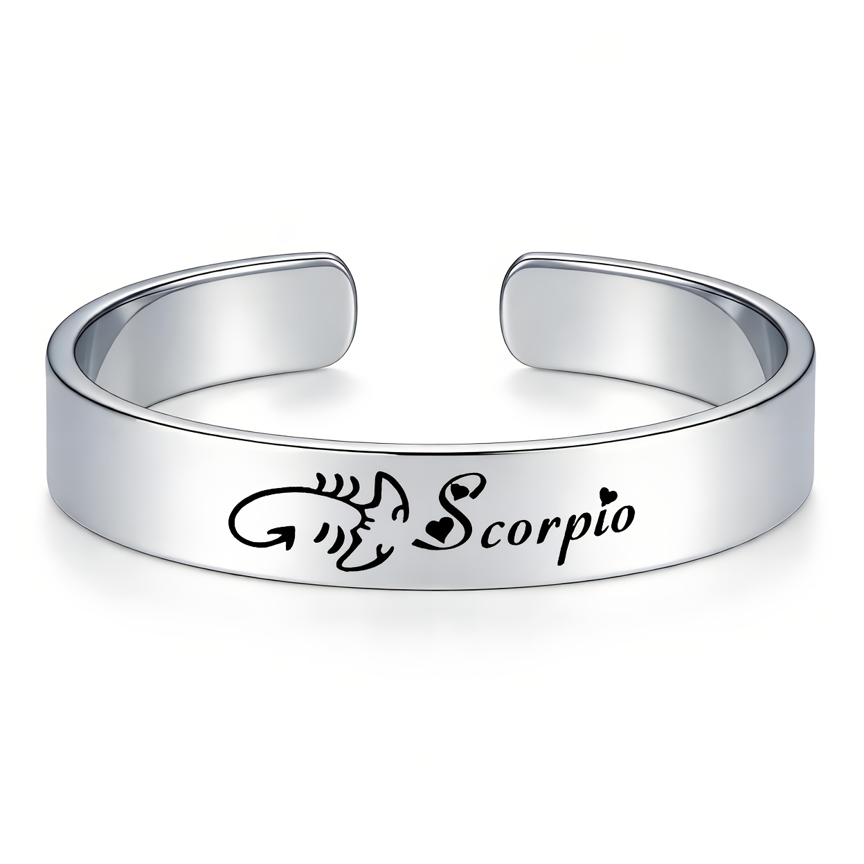 TEMU Nouveau bracelet jonc ouvert 2026 avec les 12 du , en acier inoxydable 304 de haute qualité, convient cadeau pour , et les de classe, un