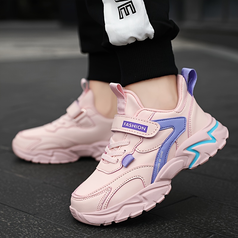 Girls' Boutique Solid Color Comfortable Soft Sole Outdoor Casual Sports Shoes