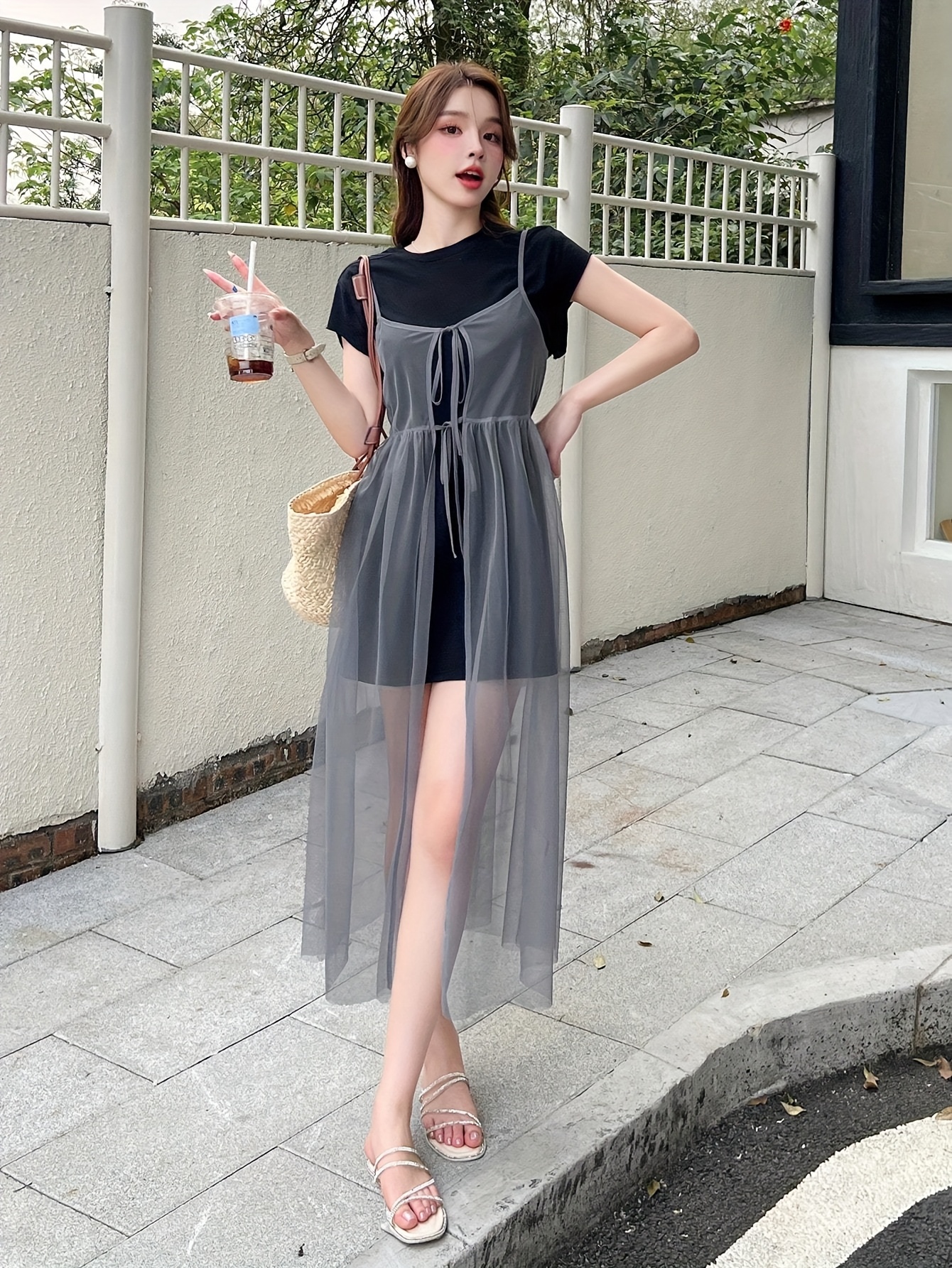 high low dress with sheer overlay skirt Rachel Allan Prom Short Romper Skirt Overlay 6618