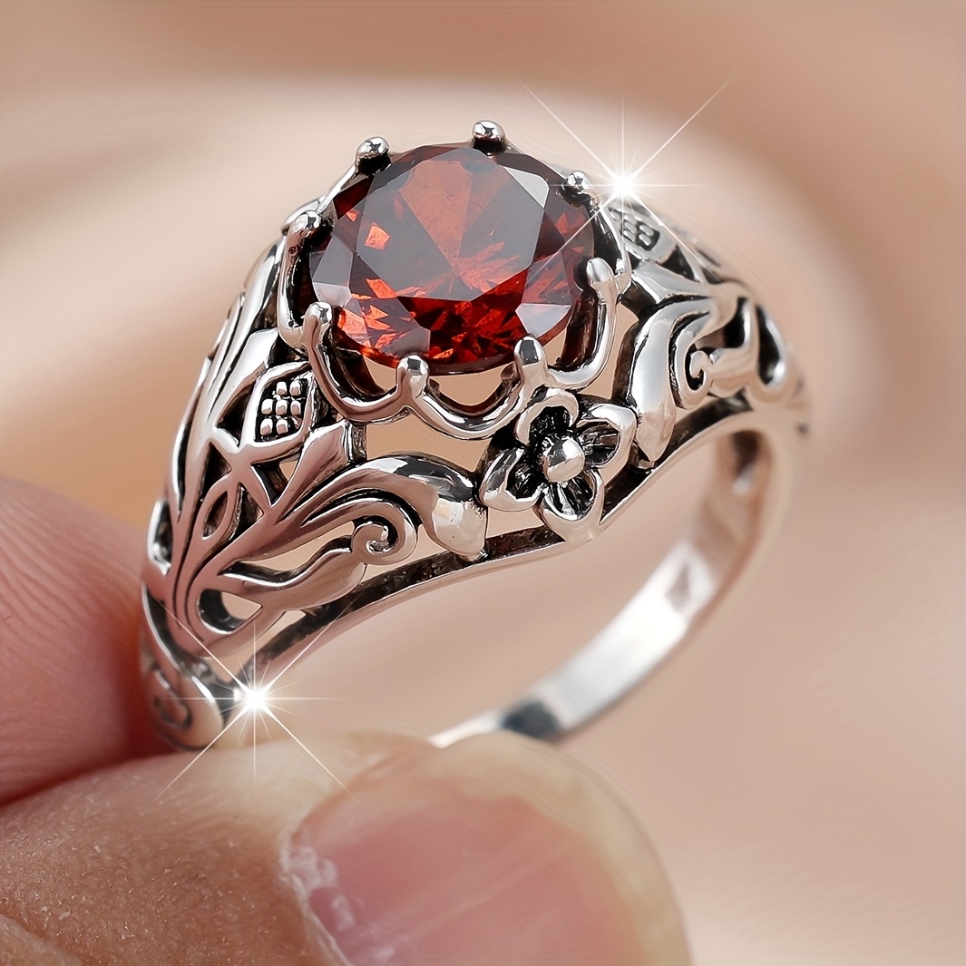 Women's Exquisite Black Synthetic Zirconia Inlaid Jewelry