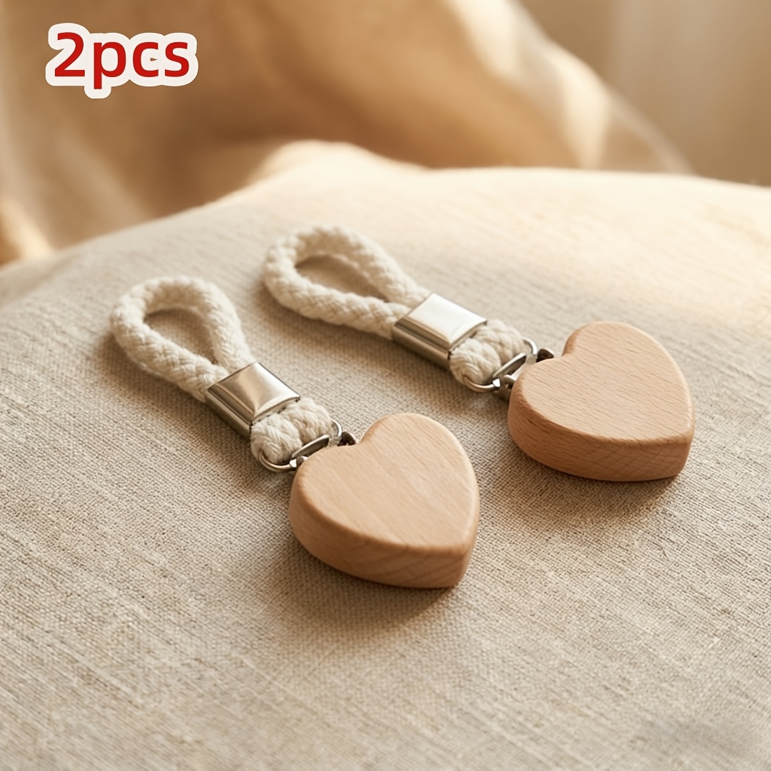 E-shop Herzförmige Handtuchklammer aus Holz Edelstahl; Küchen-Geschirrtuchhalter, Spültuchhalter Badezimmer-Handtuchhalter; Rutschfeste Klammer zum
