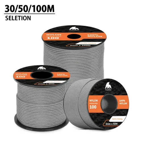 ropebear thin nylon cord 2mm 328ft rope one strand type i cord nylon rope in