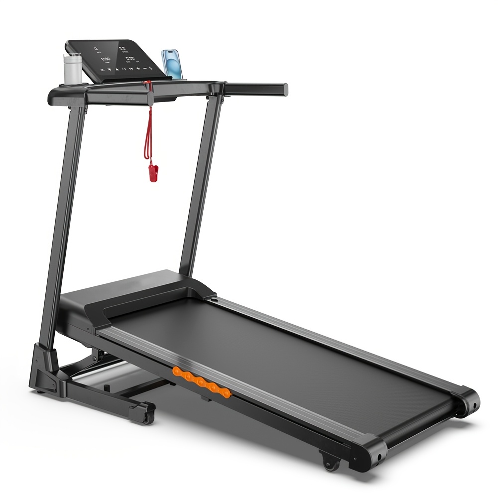 Treadmill For Home Foldable, 15% Automatic Incline, 1-/h Treadmill With Incline, 3 Walking Pad With Led Display, 12 Training Programmes, 136kg User Weight