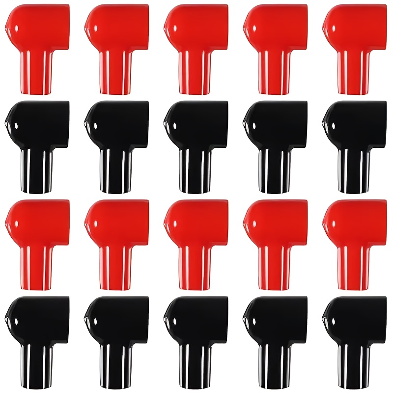 TEMU 20 Black And Insulating Covers Made Of Insulated Pvc, Designed As Protective Caps For Cable Joints, Model L12, In Random Colors. Suitable For