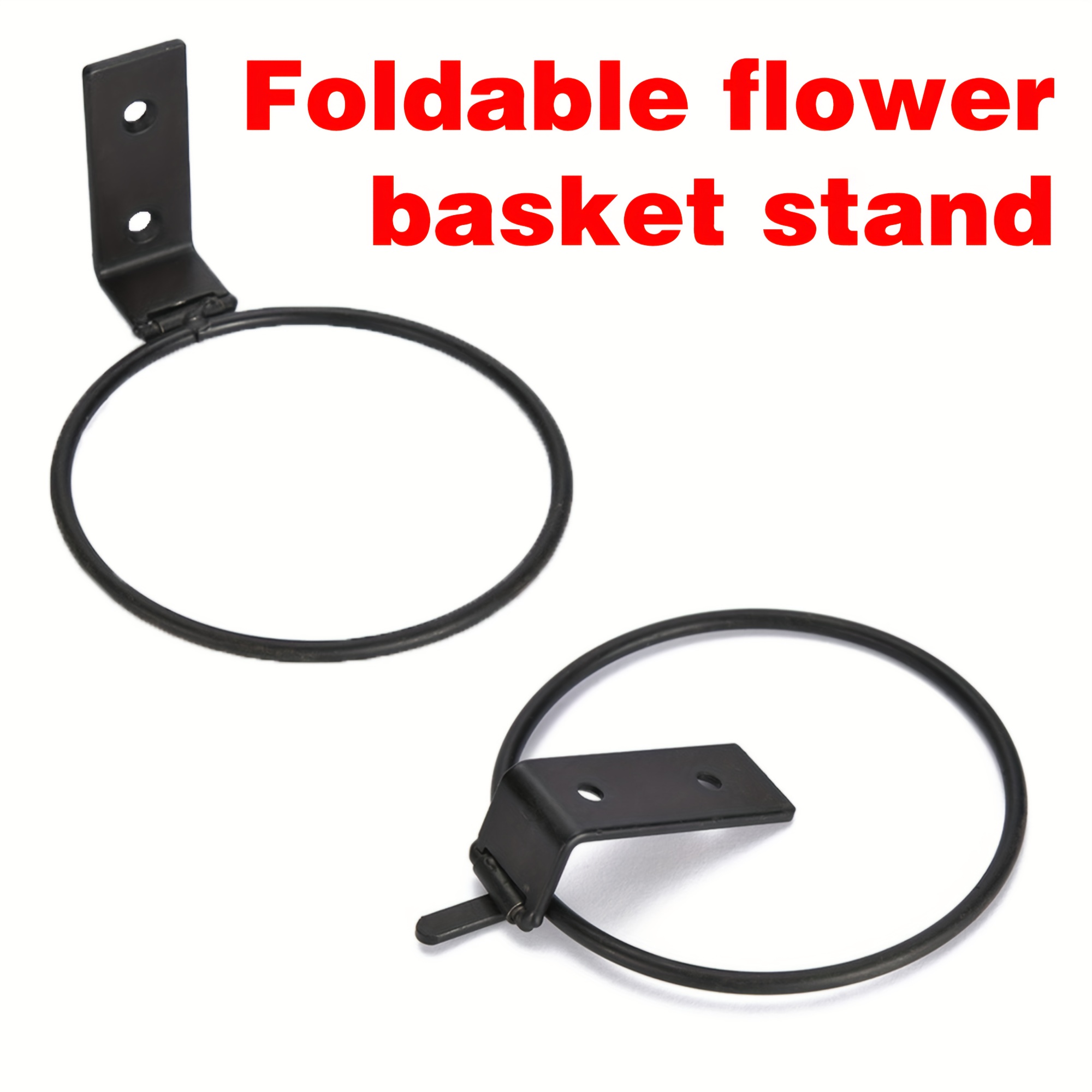 3-teilige Blumentopfhalter Aus Metall – Faltbare Wandhalterung Für Töpfe Bis 12 Cm, Schwarz, Inkl. Montagematerial