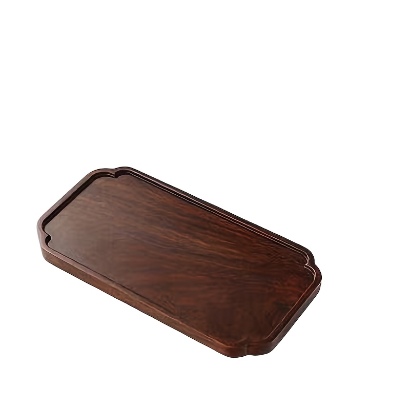 Walnut Wood Solid Tea Tray Handmade Fruit Plate Coffee Coaster For Kitchen, Home, Office, And Outdoor Patio