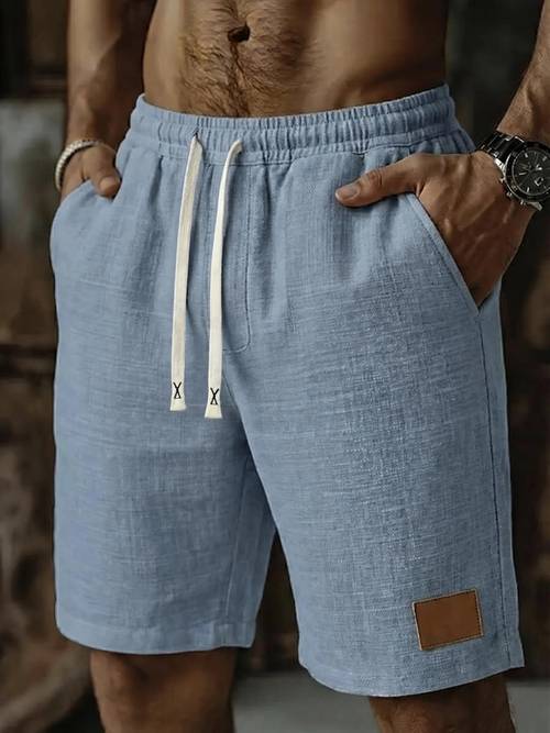 mens drawstring pocket summer shorts