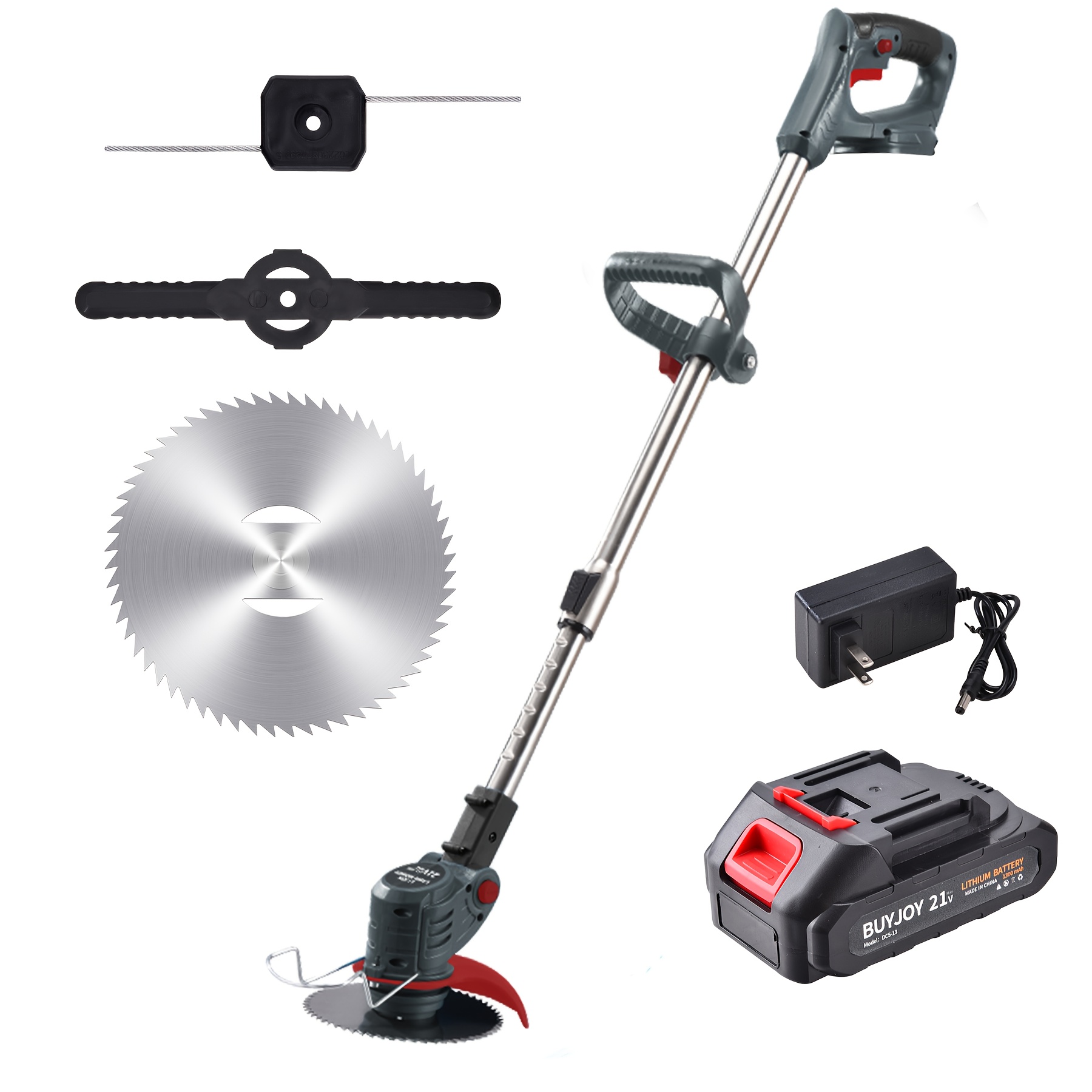 TEMU Electric Cordless Grass Trimmer, Multi-functional Cordless Grass String Trimmer And Powerful Battery-powered Grass Trimmer, String Trimmer/lawn