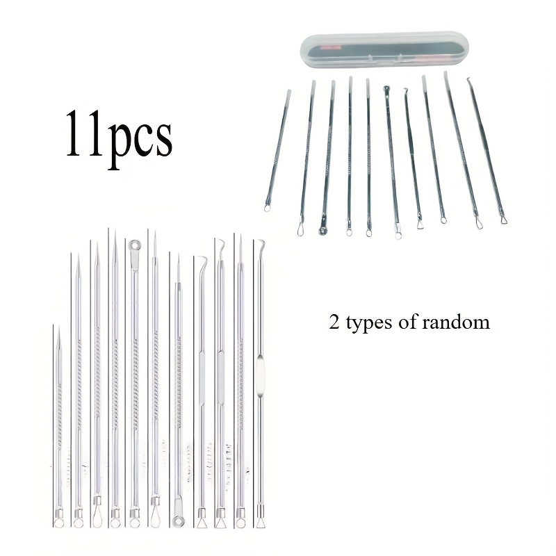Image of 11pcs Professional Set, Pimple Clip Facial Pore Cleaning Care , Random Style