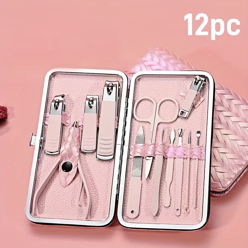 

Premium Women's Nail Clippers Set Nail Clippers Set Men's And Women's Toe Nail Clippers Tools With Portable Travel Bag And Knife Kit Beauty Pedicure Tool Kit Surprise Gift For Men And Women Wife