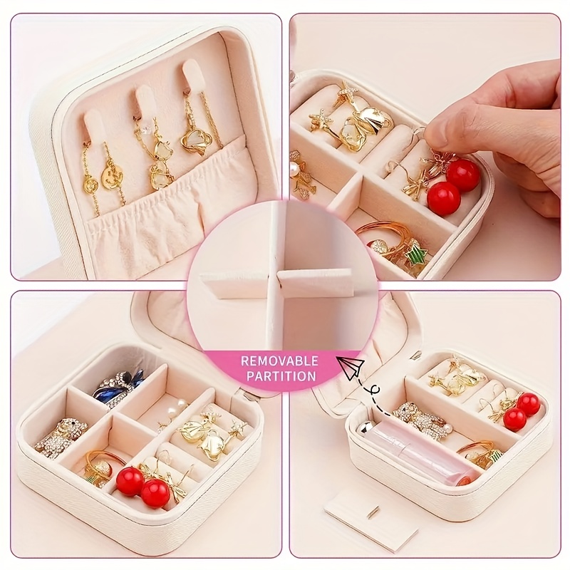 Custom 8pcs Mini PU Jewelry Box Set for Bridesmaids