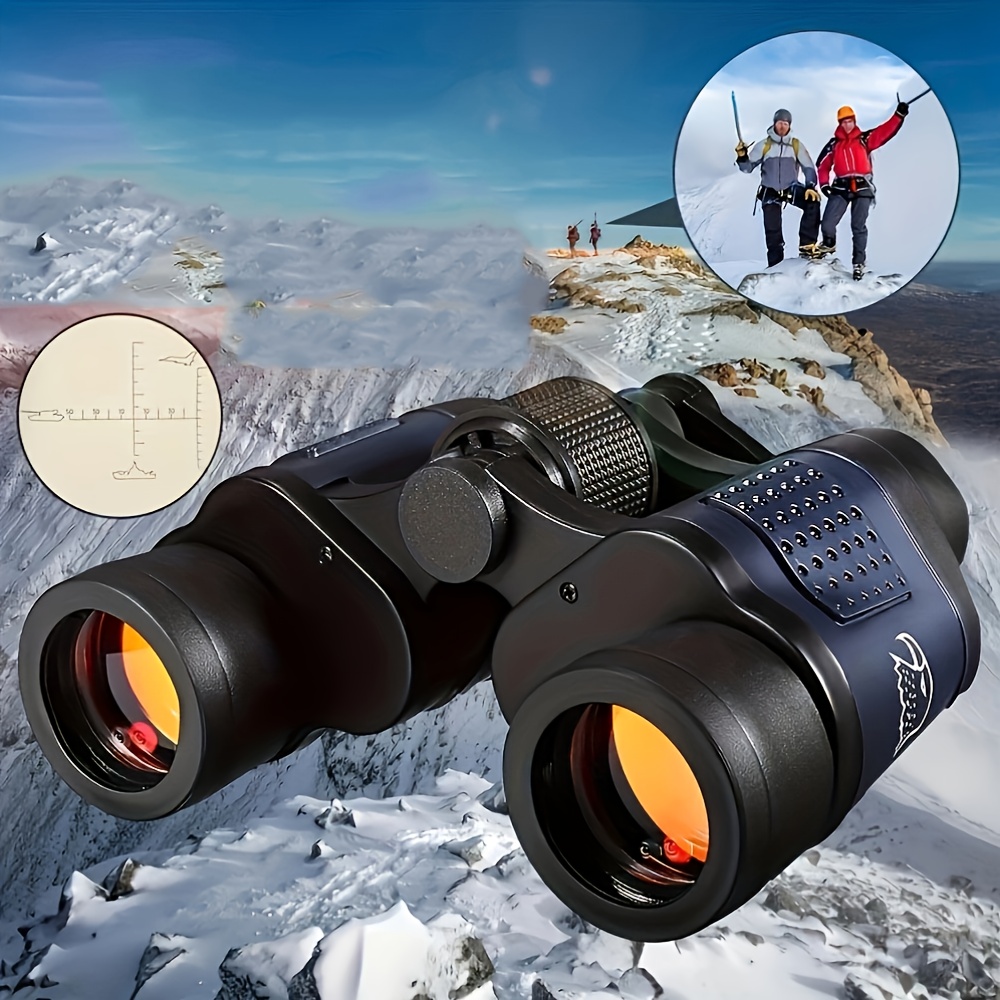 TEMU 60x60 Binoculars With , High Magnification Hd Red Film Professional Portable Binoculars For Hunting, Camping, And Birdwatching