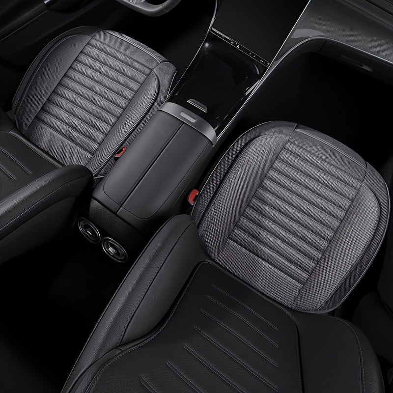 TEMU 2pcs Universal Linen Car Seat Cushion, Breathable And Non-slip Interior Seat Pad For Summer