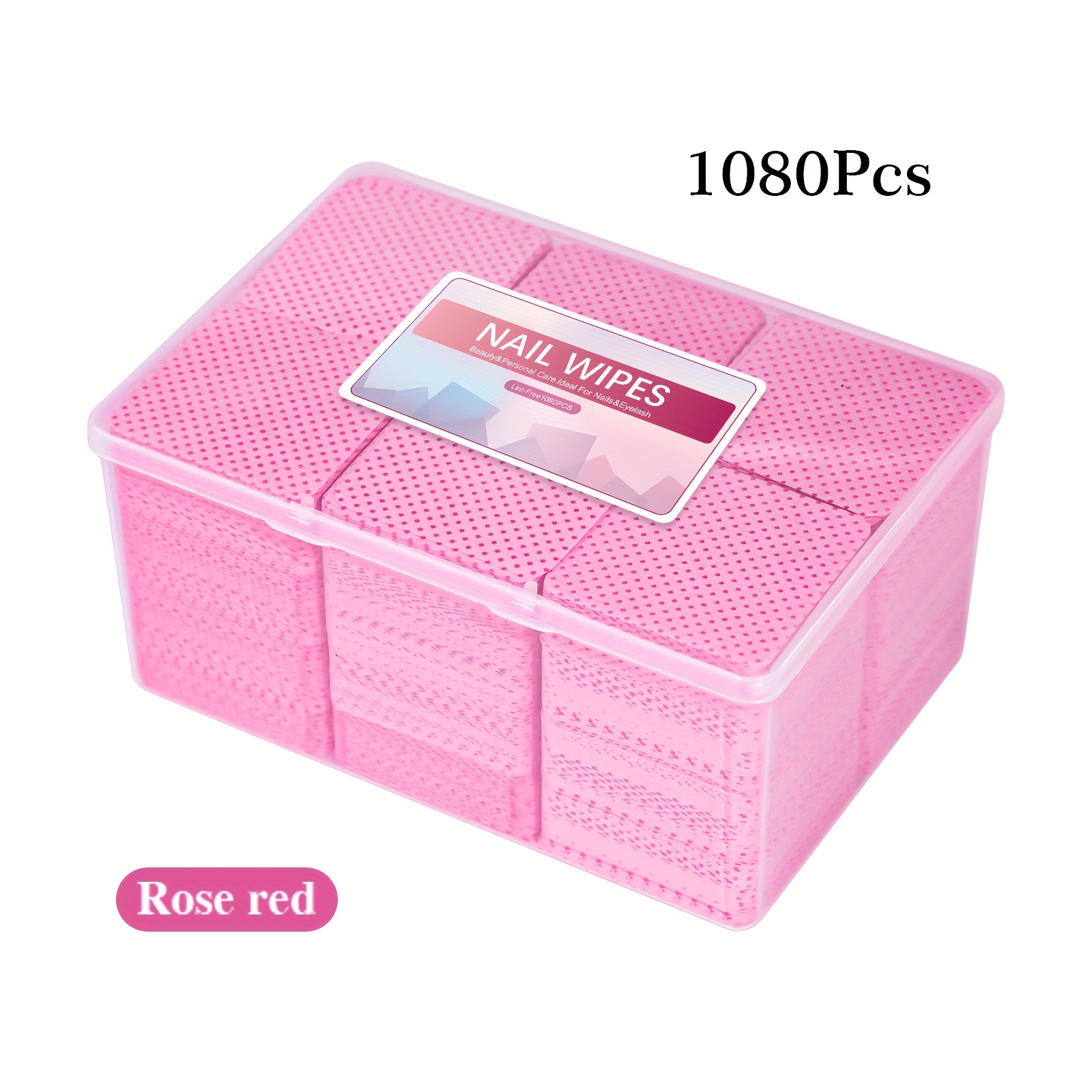 1080pcs Lint Wipes Nail Polish Remover Pads Absorbent Soft Nail Cleaning Wipes Sheet Removal Manicure Tool