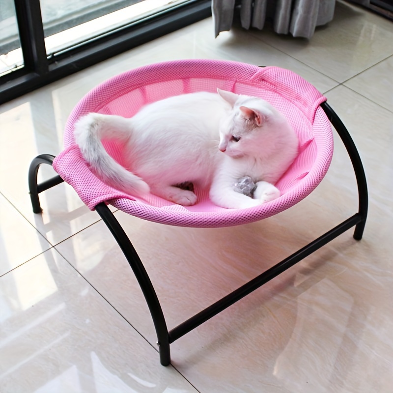 

Breathable Mesh Cat Hammock - Summer Pet Bed For Small Cats, Easy-clean Nylon Material